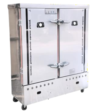 GAS STEAMER RICE 24 TRAY MERK CUANTECH